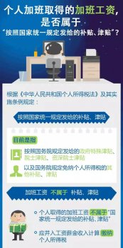 廣州地區(qū)加班工資是否屬于國家規(guī)定的補貼、津貼